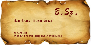 Bartus Szeréna névjegykártya